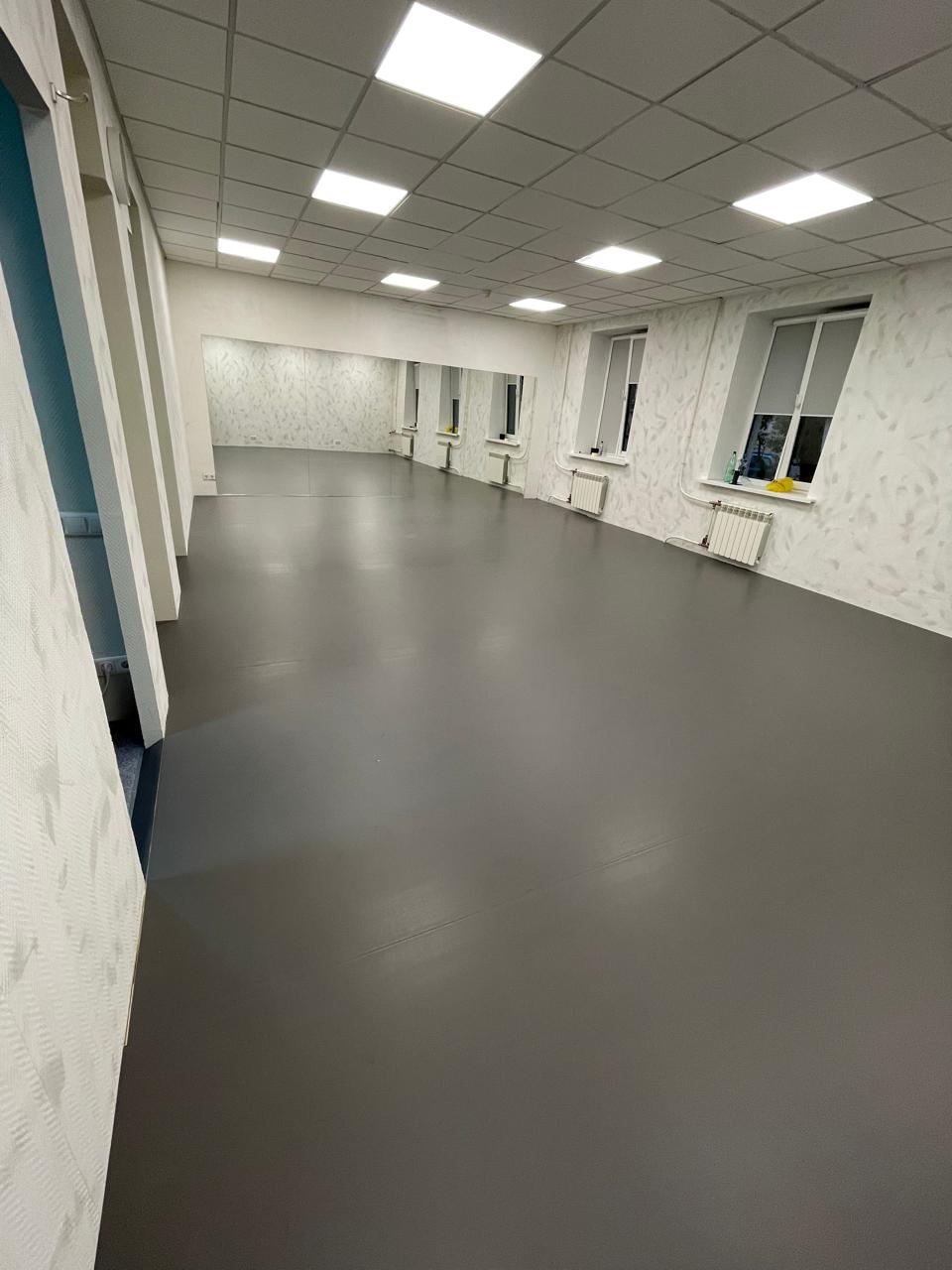 Монтаж коммерческого линолеума